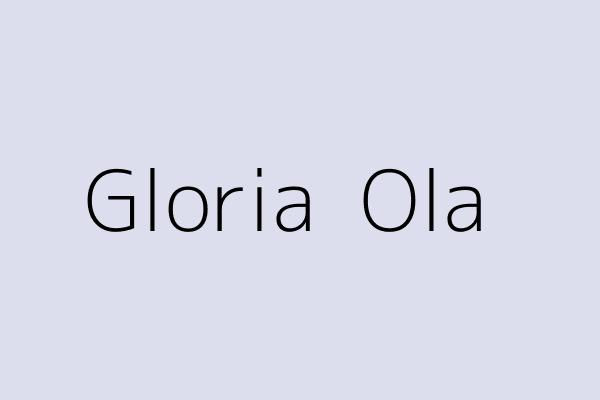 Gloria  Ola